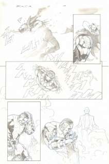 Esad Ribic - X-Men: Battle of the Atom #2 P.10 - S.H.E.I.L.D. Sentinel Kills Future Jubilee - Wiccan & Shogo React - Future Professor X Melts Future Colossus‘ Brain - 2013