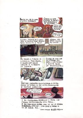 Gipi | Scoppio ritardato (pubblicato su “Boxer”) | Tavole Originali