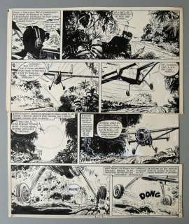 Jijé - Planche orginale (p.25) Tanguy et Laverdure T9 - Les anges noirs - (1967) | Catawiki