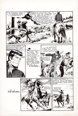 Leone Frollo | La Vedova Nera Episodio n.4 p.22 | Tavole Originali