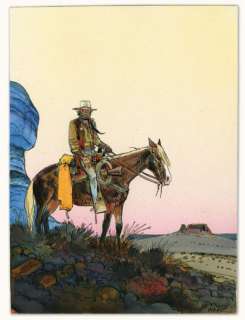 Jean Giraud | BLUEBERRY Encre de Chine et encres de couleur pour la couverture | Millon