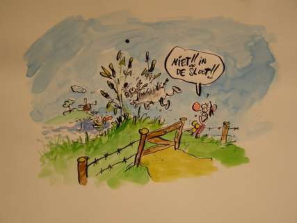 Kort, Hein de - 3 Originele tekeningen in kleur - NIET!! | Catawiki