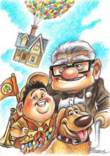 Up - Disney Movie - Original Drawing - Joan Vizcarra | Catawiki