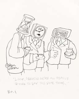 (NEW YORKER) GAHAN WILSON (1930-2019) "Look, I believe we’re all really trying to say the same thing." | Swann Galleries