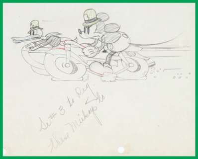 THE DOGNAPPERS PRODUCTION DRAWING FEATURING MICKEY MOUSE & DONALD DUCK. | Hake’s