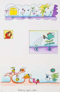 Rouxel (Jacques) | Les Shadoks, planche n°43 Ã  l’encre de Chine… | Banque Dessinée