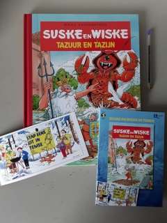 Paul Geerts / Studio Vandersteen | Suske en Wiske - Groot formaat luxe hardcover - Tazuur en Tazijn - Spirit Temse + opdrachttekening en bijlagen - EO - (2020) | Catawiki