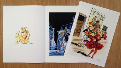 Dany | Pin Up - Portfolio Il était sept fois n°19 + dédicace - Page volante - EO | Catawiki