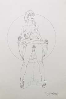 Giovanna Casotto | Giovanna Casotto - illustrazione originale a matita - 25x35 - firmata - Page volante (2021) | Catawiki