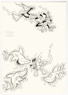 Andrea Ferraris | Topolino #2552 - Andrea Ferraris - illustrazione originale per "Il Calenviaggio 2005" - Exemplaire unique - (2004) | Catawiki