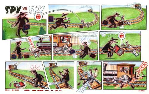 Peter Kuper | Spy vs Spy Final: "Train" | Peter Kuper