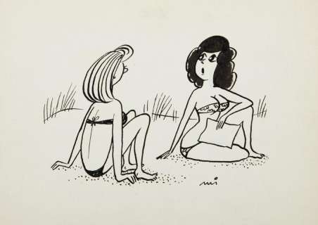 Gwidon Miklaszewski (1912 - 1999) | Gwidon Miklaszewski | "Mama pisze, żebym się wystrzegała takich rzeczy: udaru słonecznego, przewiewu i instruktora pływackiego", lata 80. XX | Desa Unicum