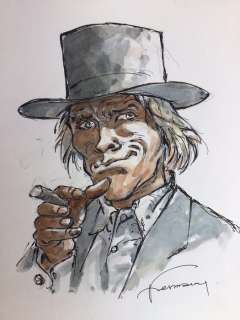 Hermann | Hermann - Dessin original couleur - Duke | Catawiki