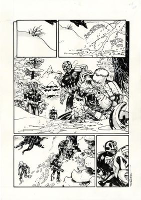 R.M. Guera | “Judge Dreed: Rend & Tear with Tooth & Claw – part I” – 2000 AD #2376 – tav.01 | Cart Gallery