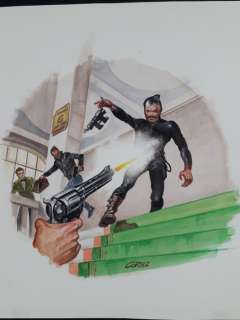 Luigi Corteggi | Luigi Corteggi - Originale di Copertina "Rapina Tragica" - Page volante - (1992) | Catawiki