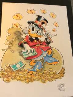 Alessandro Gottardo | Donald Duck - A. Gottardo - original artwork â€œIl trono aureoâ€ - Page volante - Exemplaire unique - (2020) | Catawiki
