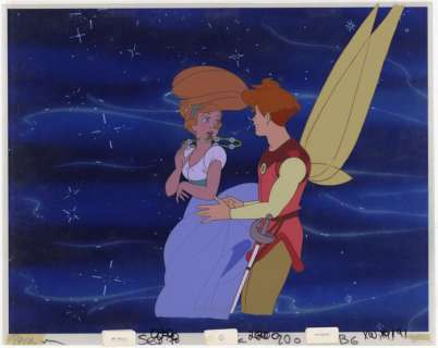 Don Bluth | Sullivan Bluth - Multi Cels + Copy Background - Thumbelina - Exemplaire unique - (1994) | Catawiki
