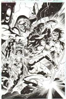 Eddy Barrows Eber Ferreira - justice league of america 10 cover (dc, 2014) stargirl vs crime syndicate