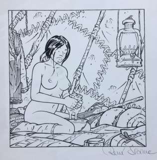 Sterne, René | Sterne, René - Dessin original - Adler T10 - Le Goulag - (2002) | Catawiki