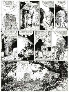 Rosinski | Complainte des Landes perdues, Kyle of Klanach, planche originale à l’encre de chine pour cet album paru en 1998 chez Dargaud. | Septimus