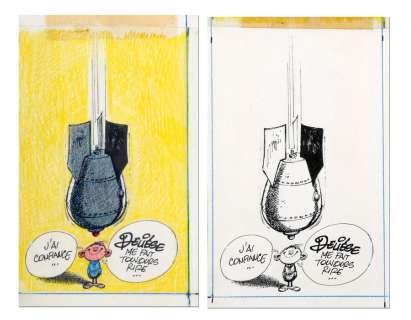 Franquin | Illustration Ã  l’encre de Chine publiée en c… | Millon