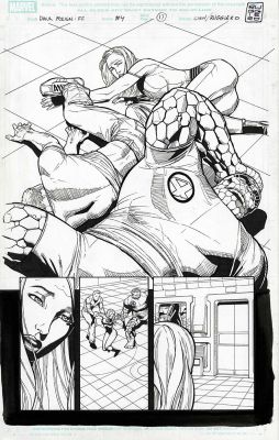 “The bridge part IV” – Dark Reign: Fantastic Four #4 – tav.17 | Cart Gallery