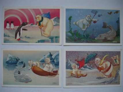 Toonder curiosa: 4 Witte berenkaarten | Zwiggelaar Auctions