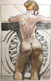 Liberatore, 35X 25 Cm | Liberatore Nude - Tanino Liberatore - Original Illustration - Page volante - Exemplaire unique - (2000) | Catawiki