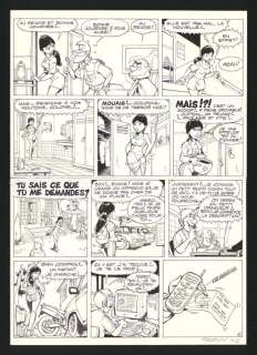 Michel Rodrigue - Planche originale (textes collés) - Jade - Clifton