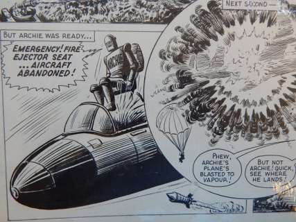 Kearon, Edward | Kearon, Edward - Originele pagina - Archie, de man van Staal - Menace of the Golden City - (1966) | Catawiki