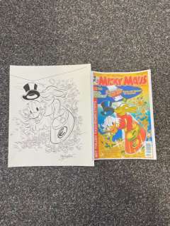 Ray Nicholson | Ray Nicholson - Original Ink drawing - Cover - Micky Maus Magazine #2 - Dagobert Duck - (2002) | Catawiki