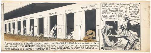 Kenneth Kling | Kling - JOE & ASBESTOS, "Horses on Strike" (4/21/1930s-40s) | Russ Cochran