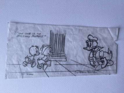 Patrick Block | Original pencil artwork by American Disney artist Patrick Block. NO RESERVE! - The Case of the Missing Mummy - Page volante - Exemplaire unique - (2008) | Catawiki