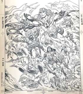 Esteban Maroto | Atlantis Chronicles #6 - Original cover by Esteban Maroto - Atlantis Chronicles (linked to Aquaman) - (1990) | Catawiki