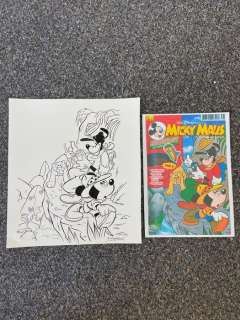 Ray Nicholson | Ray Nicholson - Original Disney Micky Maus cover ink drawing | Catawiki
