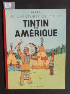 Â«Tintin en AmériqueÂ». Editions Casterman 1945. Première édition couleurs | Tessier Sarrou