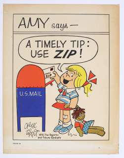 Jack Tippit (1970) - USPS Zip Code Promotional Poster Featuring Amy