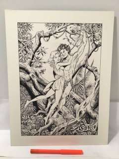 Dick Vlottes | Vlottes, Dick - Tarzan - Originele ’cover’ in inkt - Tarzan & Jane - (2006) | Catawiki