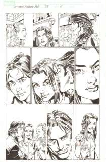 Mark Bagley, Scott Hanna - ultimate spider-man #78 p. 11 - mj, liz allen, and 1st app of mark raxton (molten man) - 2005 signed