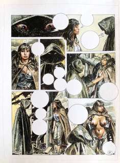 Paolo Eleuteri Serpieri | Druuna, Morbus Gravis, Charlie #40 pag.8 - Paolo Eleuteri Serpieri: Druuna, Morbus Gravis, Charlie #40 - Prima apparizione di Druuna - Acquerel - Page volante - Exemplaire unique - (1986) | Catawiki