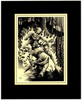 Steve Fabian | Fabian - Conan & Swamp Demon, REH, LOVE STAR KILTINEER | Russ Cochran