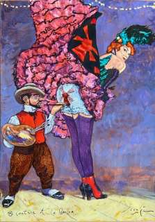 Smudja, Gradimir | Smudja, Gradimir - Dessin original couleur - Toulouse Lautrec | Catawiki