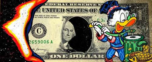 Moabit | Moabit - Easy Drill - Acrylic on currency - Limited to 10; this is 4/10 | Catawiki