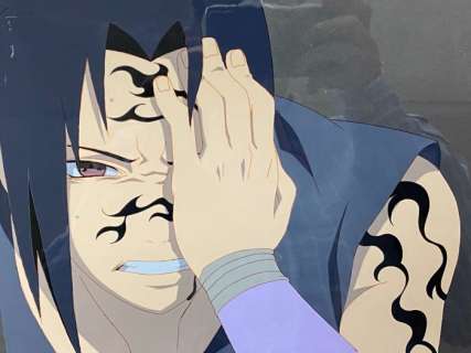 Studio Pierrot | Naruto - Animation cel of Sasuke Uchiha - with copy background | Catawiki
