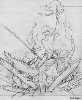 Henk Kuijpers | Kuijpers, Henk - Origineel coverontwerp - Franka deel 8 - "De ondergang van de Donderdraak" - (1986) | Catawiki