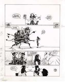 Paul Pope - Good Morning , One-Page Strip, THB LAAB Magazine #2 - Beehive Books and Total THB Volume 4 (To be published 2026), 2020