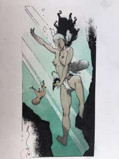 Michetz, Marc | Michetz, Marc - Dessin original couleur -Â La Pêche | Catawiki