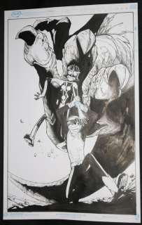 Humberto Ramos, Victor Olazaba - champions #16 p. 7 - nova (sam alexander), cyclops (scott summers), & devil dinosaur splash - 2017