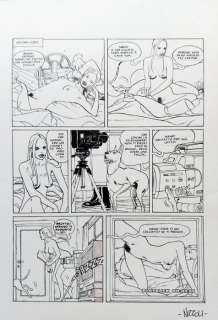 Marco Nizzoli | Marco Nizzoli - Tavola originale"Simbabay 1.1 : Sesso Sicuro pag.10 " - Page volante - (1998) | Catawiki