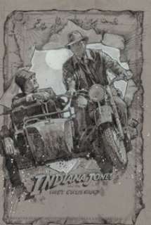 Drew Struzan (American, b. 1947)
 Indiana Jones and the Last Crusade, poster study, 1989
 Mixed media on paper
 21 x 14 ...